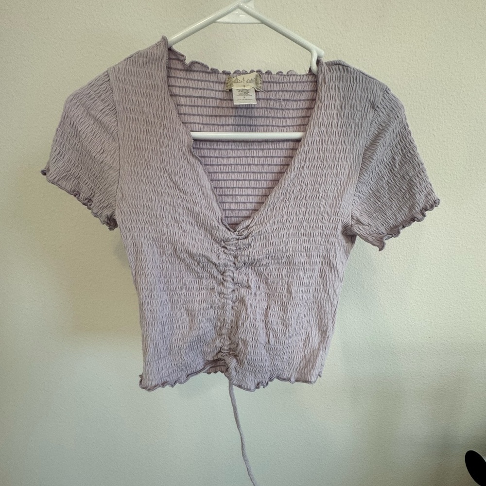Altard State Purple Cinch Crop Top